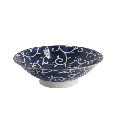 Tokyo Design Studio - Mixed Bowls - Tokyo Blue - Karakusa - Ramen Kom - 25.4x7.8cm - 1600ml