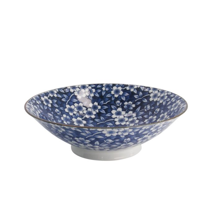 Tokyo Design Studio - Mixed Bowls - Tokyo Blue - Sakura - Ramen Kom - 25.4x7.8cm - 1600ml