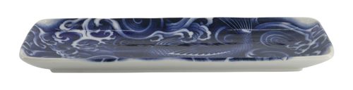 Tokyo Design Studio – Japonism Carp – Rechthoekigbord – Blauw – 28.5x14x2.5cm