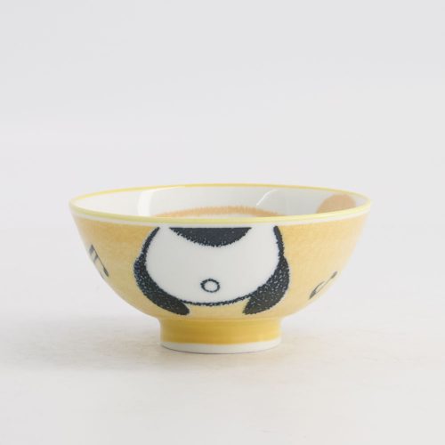 Tokyo Design Studio - Kawaii - Rijstkom - Panda - Geel - 10.5x5.5cm - 200ml