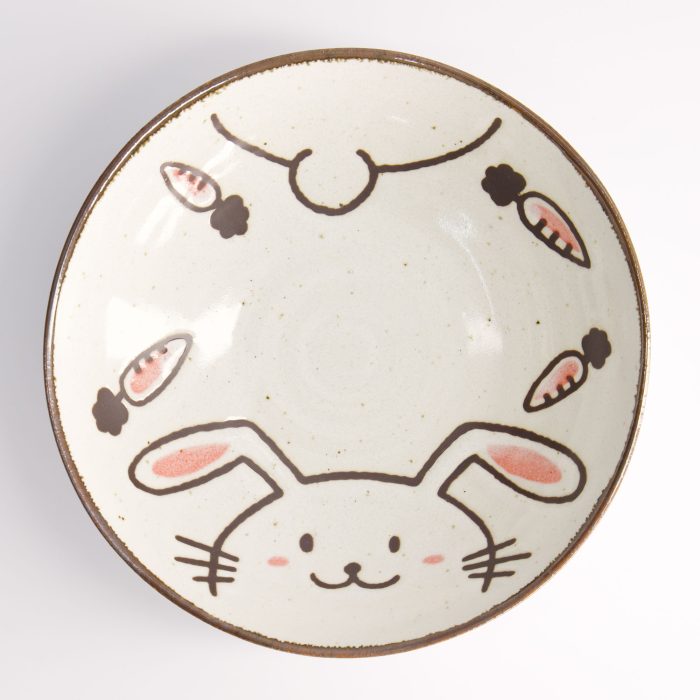 Tokyo Design Studio - Kawaii - Rabbit Usagi - Shallow Bowl - Pink - 17x4.9cmh