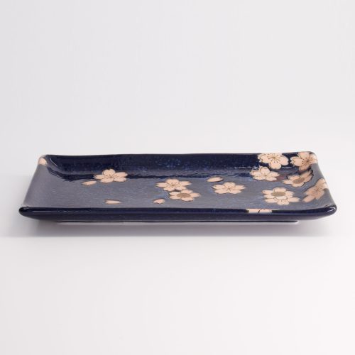 Tokyo Design Studio - Sakura - Bord - Donkerblauw - 22,5x12,7cm