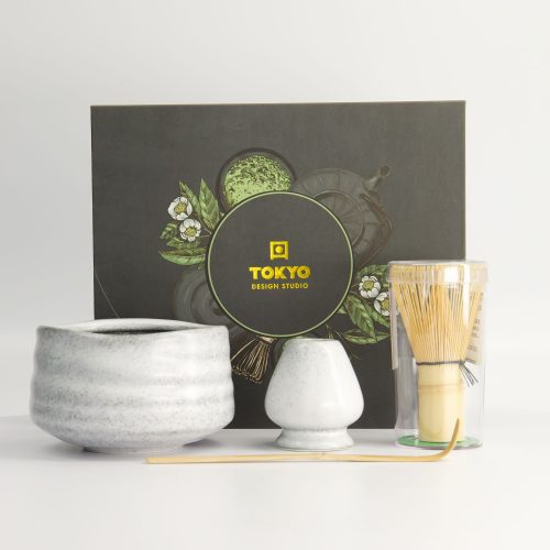 Tokyo Design Studio – Matcha Presentset – Grå – 4-delad – 11x8cm