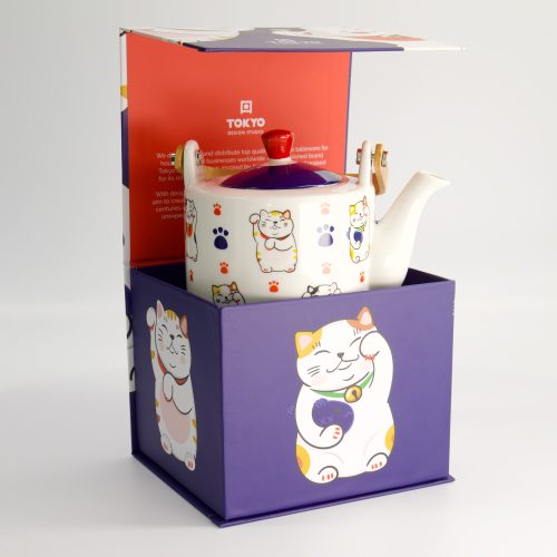 Tokyo Design Studio - Kawaii - Lucky Cat - Theepot - Giftset - 0,8lt