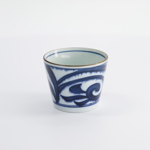 Tokyo Design Studio - Theekop - Recht - Blauw/Wit - Japan - Aisomon - 8.3x6.5cm - 180ml