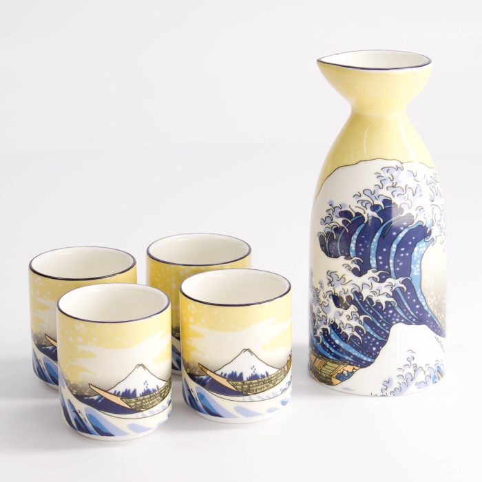 Tokyo Design Studio - Kawaii - Hokusai - Sake Set 1:4 - 120/50ML