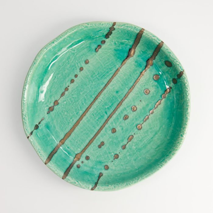 Tokyo Design Studio - Yamasaku - Turquoise - Ondiep Bord - 21.5x3.5cm