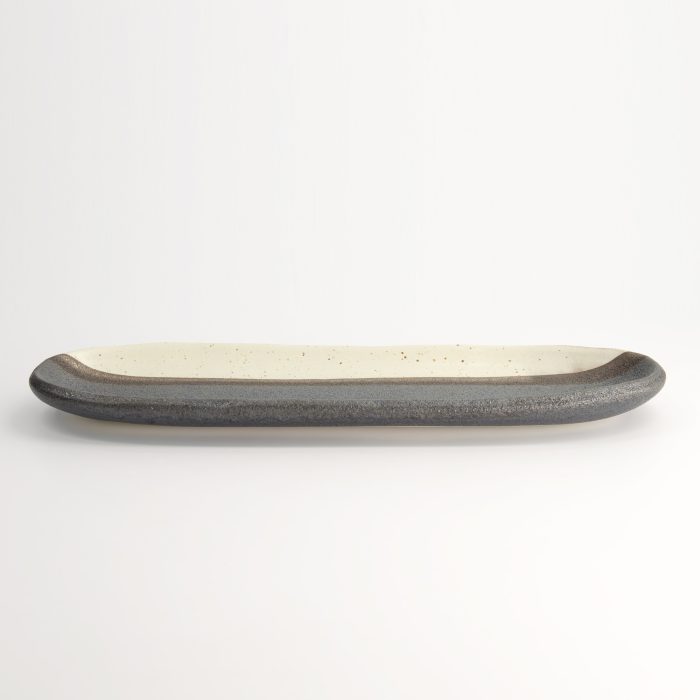 Tokyo Design Studio - Ovale Bord - Zwart/Bruin - 34,5x10,8x2,5 cm