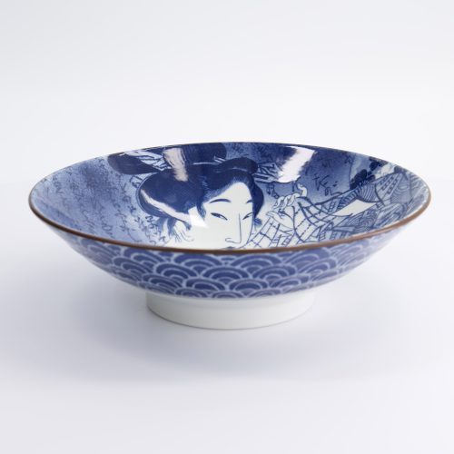 Tokyo Design Studio - Mixed Bowl - Ukiyoe - Blauw/Wit - 24,5x7,5cm - 1400ml