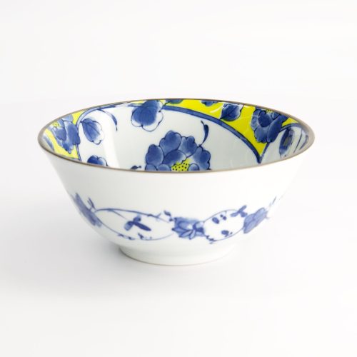 Tokyo Design Studio - Botan - Tayo Bowl - Geel/Blauw - 15,2x6,7cm