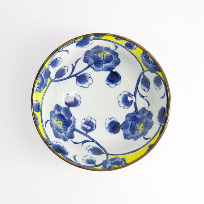 Tokyo Design Studio - Botan - Tayo Bowl - Geel/Blauw - 15,2x6,7cm