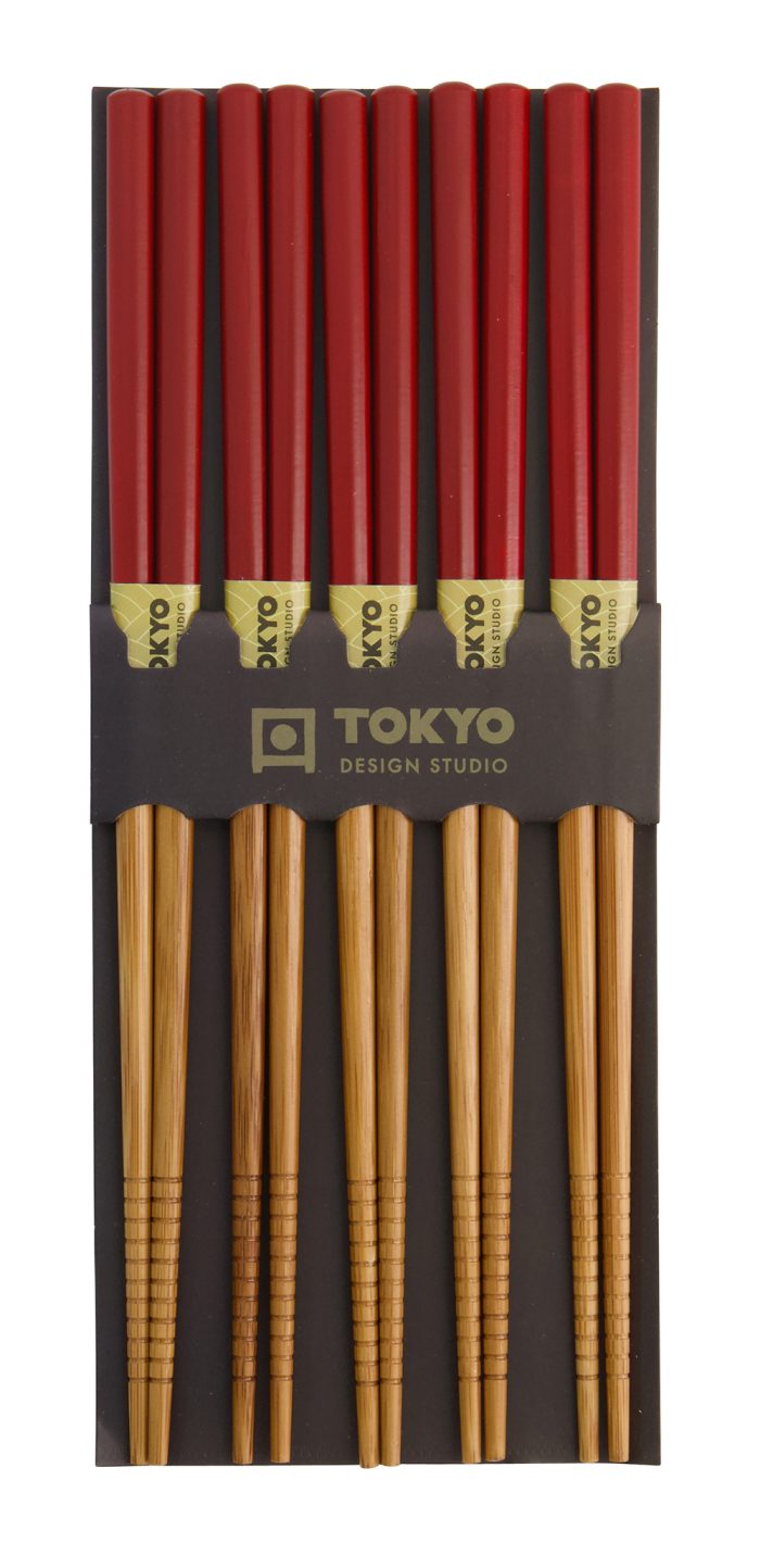 Tokyo Design Studio - Chopstick Set - 5 paar - Terracotta