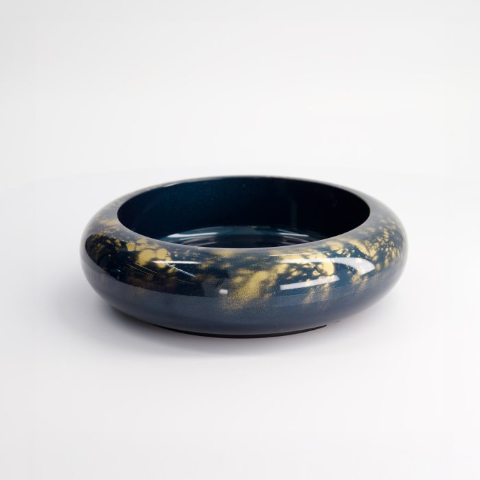 Tokyo Design Studio - Sushi Oke - Voor Houten Inleg - Blauw/Goud - Buitenmaat 21x6cm - Binnenmaat 16x4.1cm