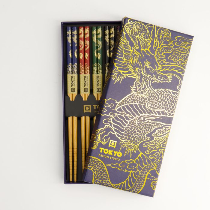 Tokyo Design Studio - Eetstokjes - Cadeauset/5 - Dragon