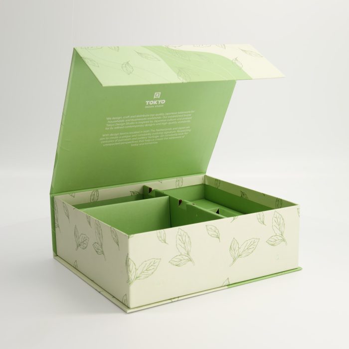 Tokyo Design Studio - Papieren Cadeaubox - Matcha Groen - 4-delig - 23,3x20,7x8cm