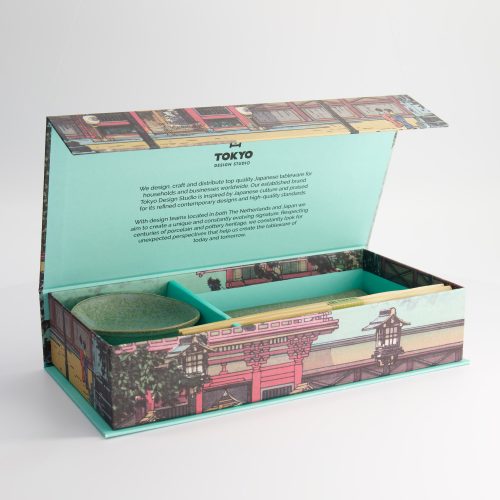 Tokyo Design Studio - Vert Sauge Sushi - Giftset - 3-delig - 29x14,3cm - 10x2,5cm - Inclusief Chopsticks