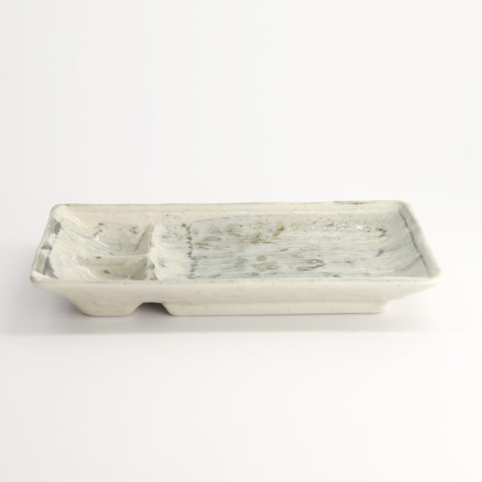 Tokyo Design Studio - Verdeelde Plaat - Lichtblauw/Wit - 21x13x2,5cm