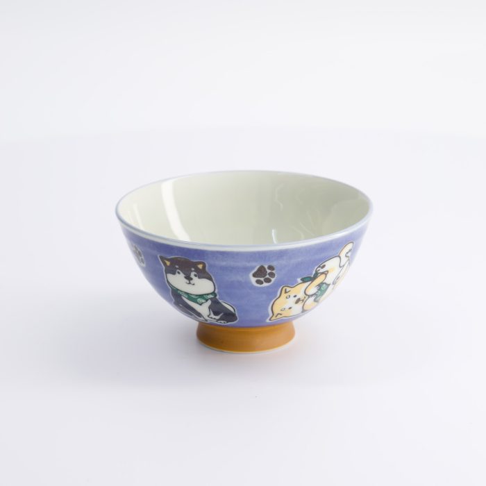 Tokyo Design Studio - Kawaii - Rijstkom - Multi Shiba-Hond - 11.5x6.3cm - 300ml - Blauw