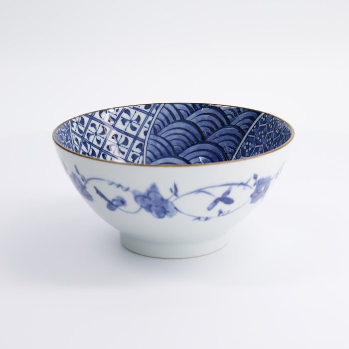 Tokyo Design Studio - Natsu - Shozui - Gemengde Kom - Blauw/Wit - 17.8x9.5cm