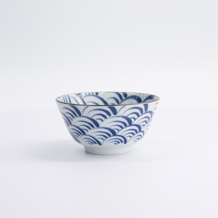 Tokyo Design Studio - Natsu Nami - Reisschale - Blau/Weiß - 12x6.4cm - Image 3