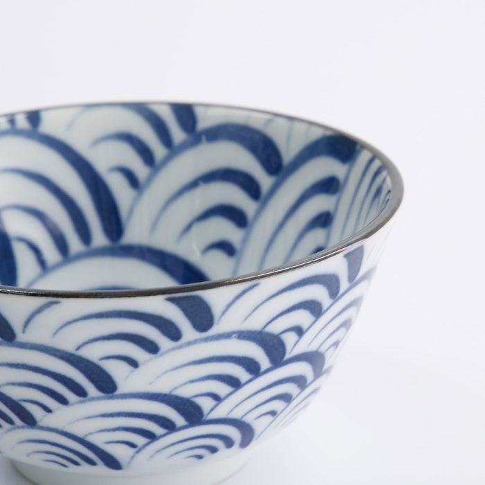 Tokyo Design Studio - Natsu Nami - Reisschale - Blau/Weiß - 12x6.4cm - Image 4