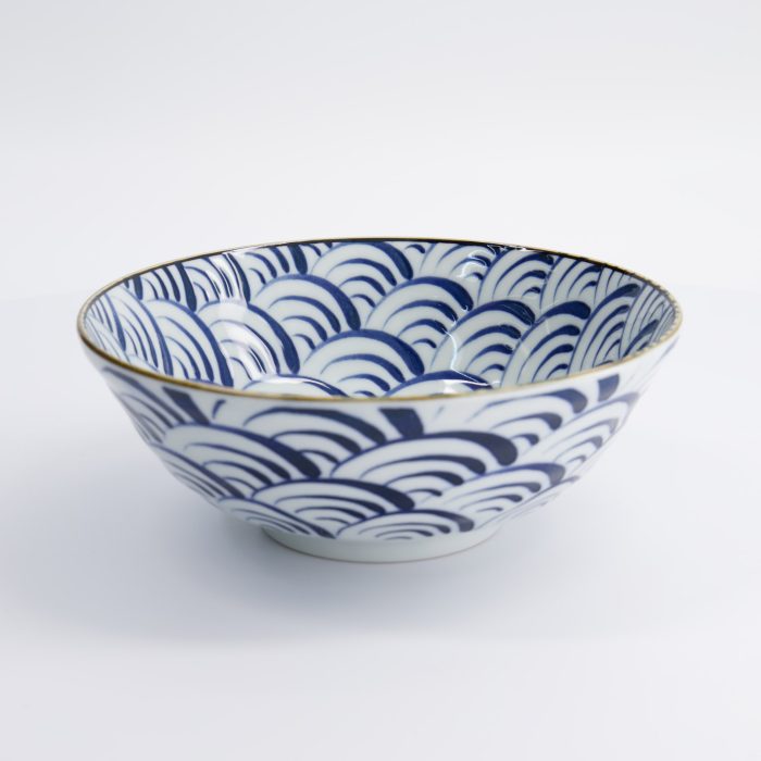 Tokyo Design Studio - Natsu - Nami - Ramen Kom - Blauw/Wit - 21x7.8cm - 1000ml