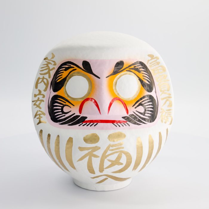 Witte Daruma Pop - 25 cm