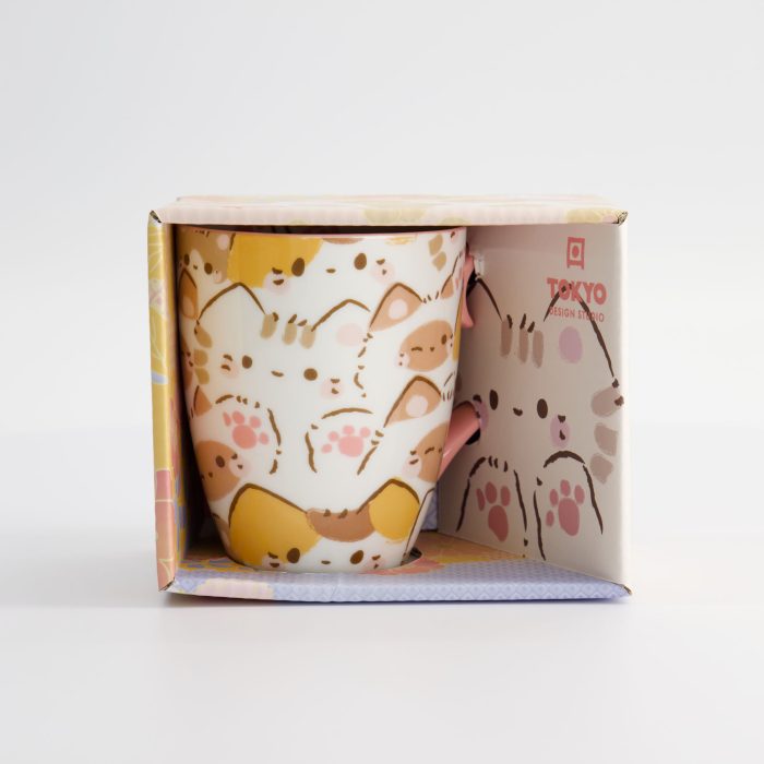 Tokyo Design Studio - Kawaii - Tasse mit Geschenkbox - Katze - Rosa - 8.5x10.2cm - 380ml - Image 4