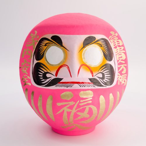 Roze Daruma Pop - 40 cm